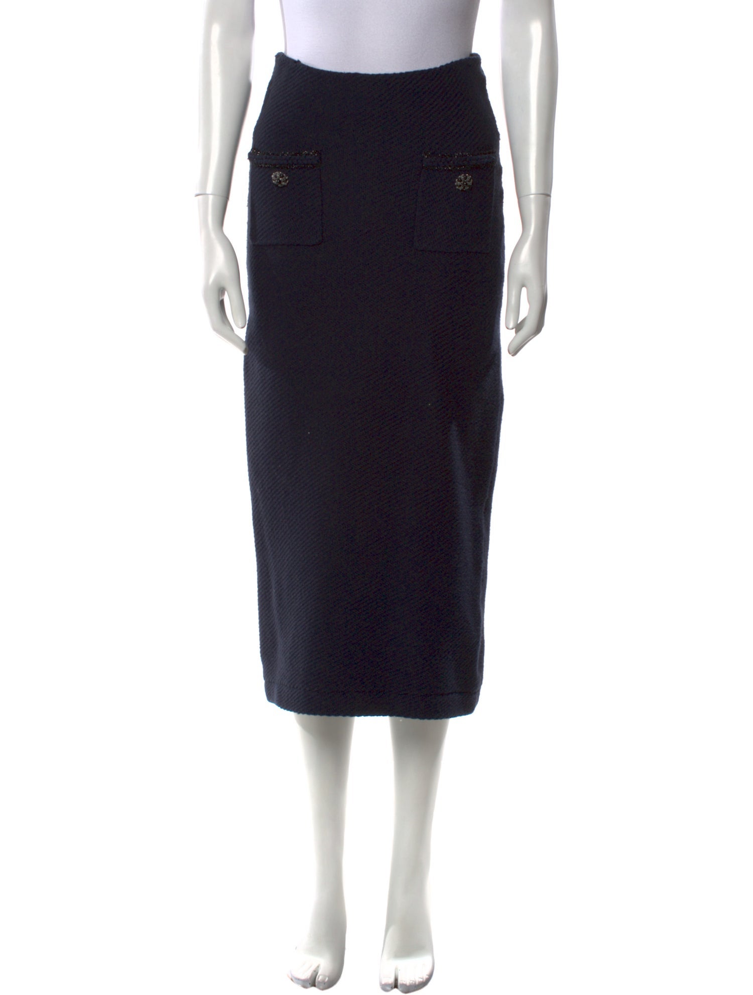 Self-Portrait Crystal Embellishments Midi Length Skirt