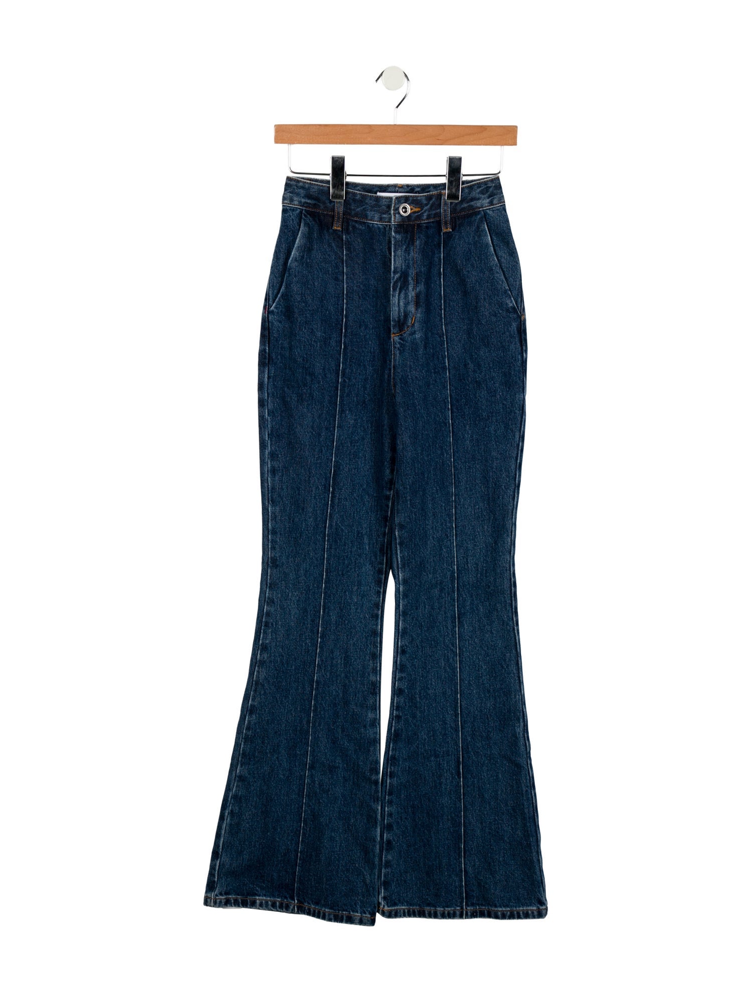 Self-Portrait High-Rise Wide Leg Jeans