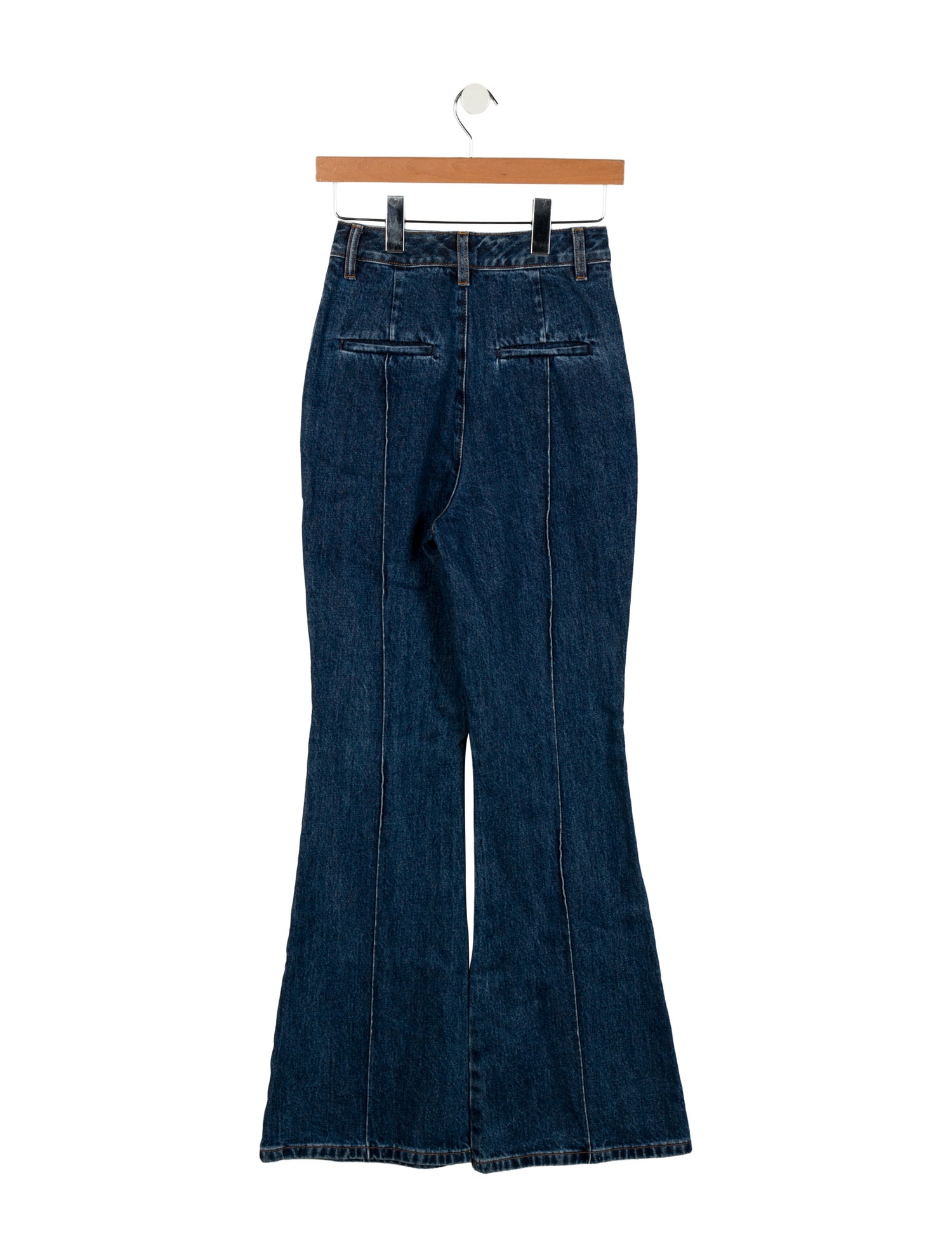 Self-Portrait High-Rise Wide Leg Jeans