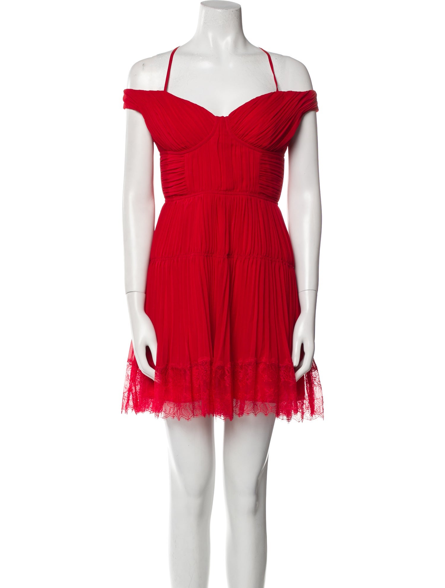 Self-Portrait Off-The-Shoulder Mini Dress