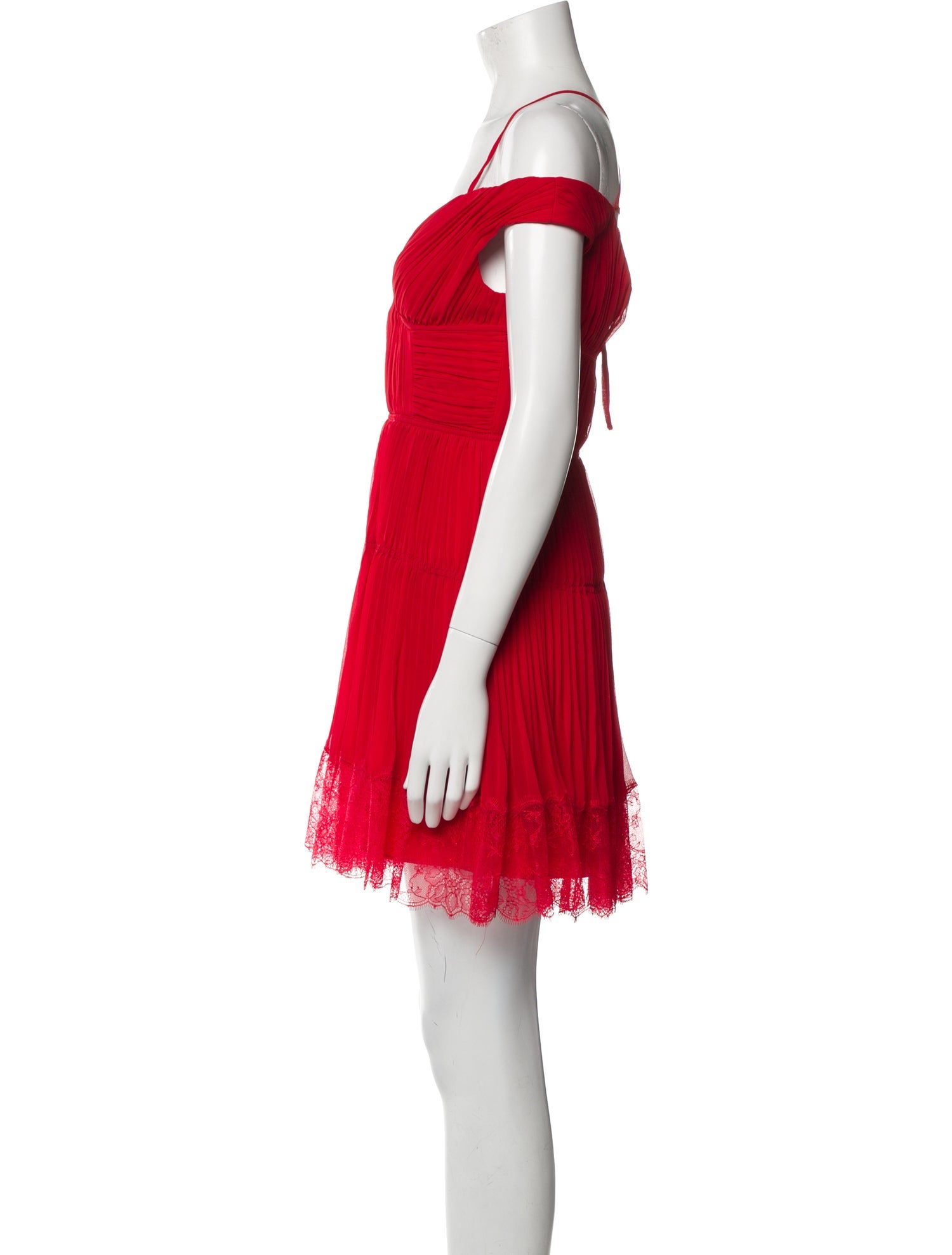 Self-Portrait Off-The-Shoulder Mini Dress