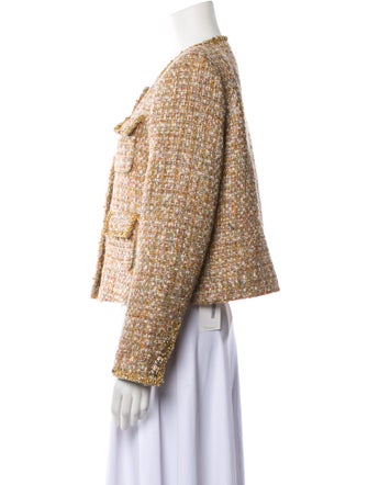 Self-Portrait Tweed Pattern Evening Jacket