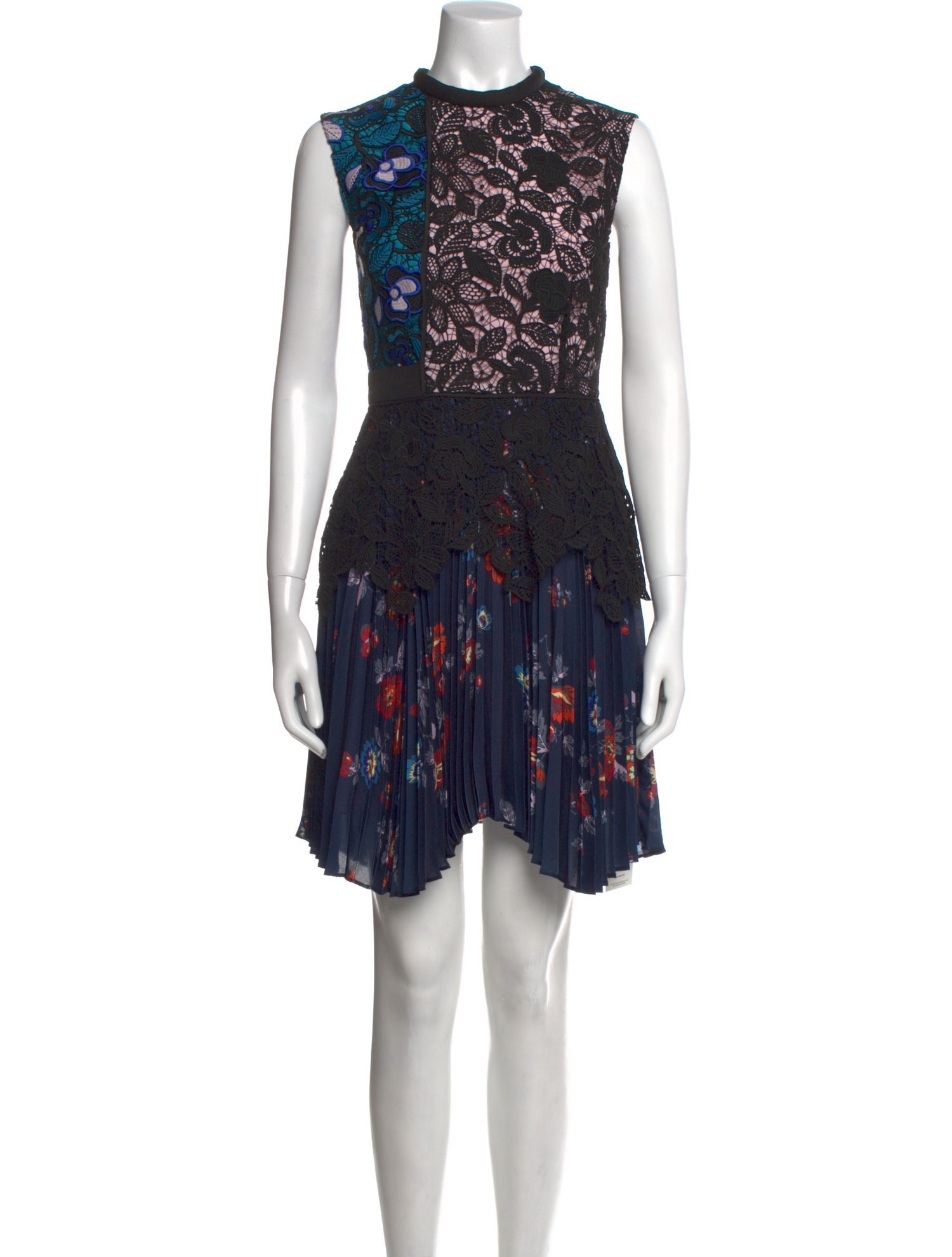 Self-Portrait Floral Print Mini Dress