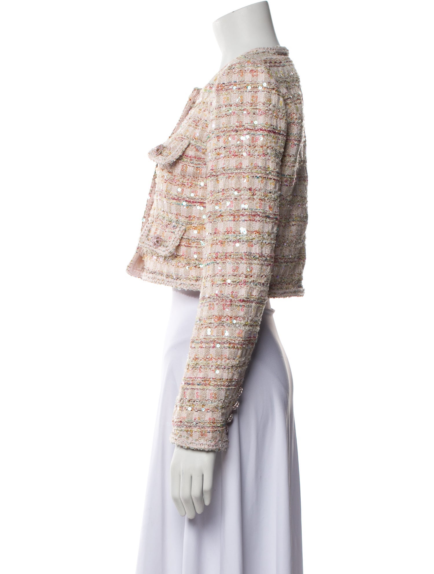 Self-Portrait Tweed Pattern Evening Jacket