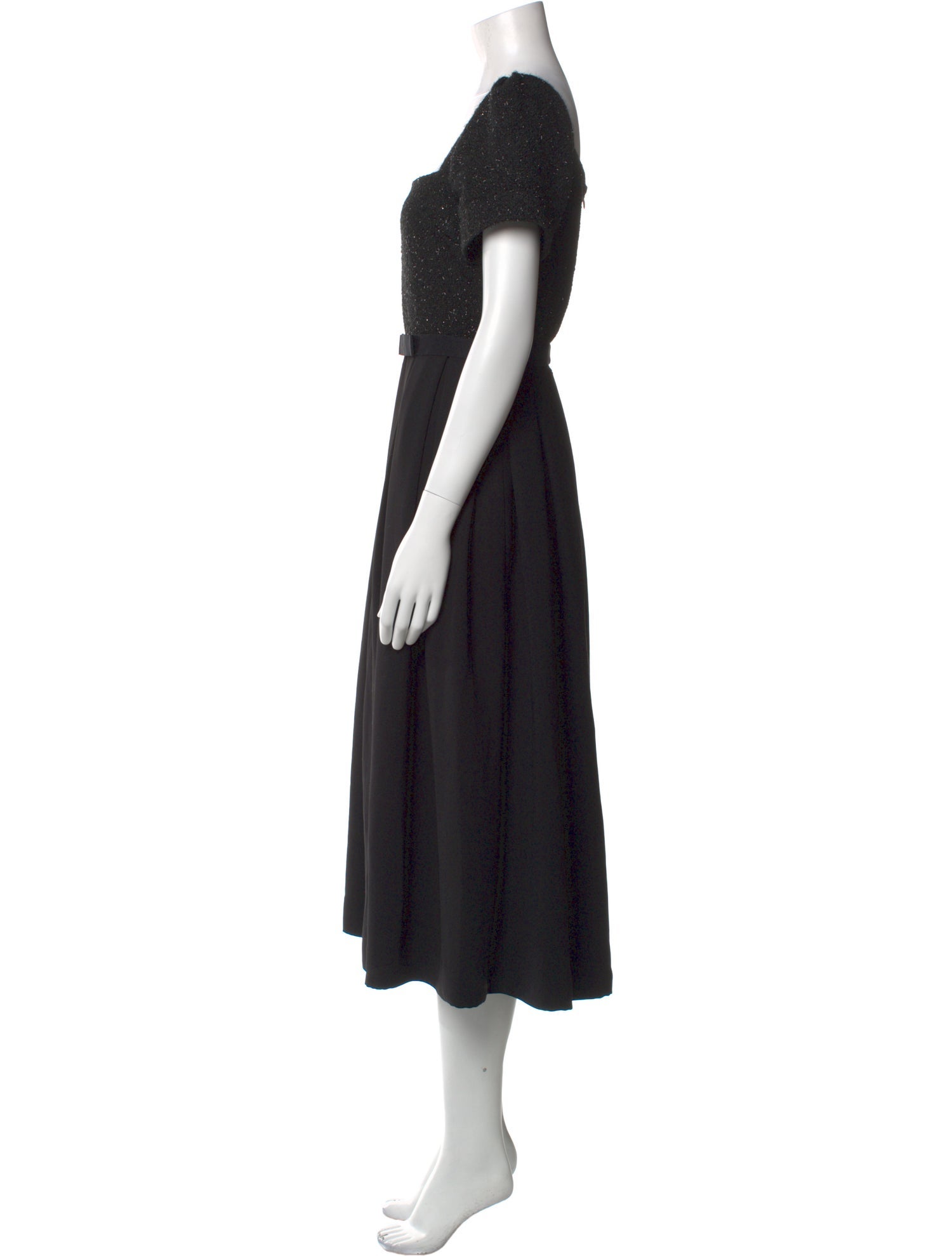 Self-Portrait Square Neckline Long Dress