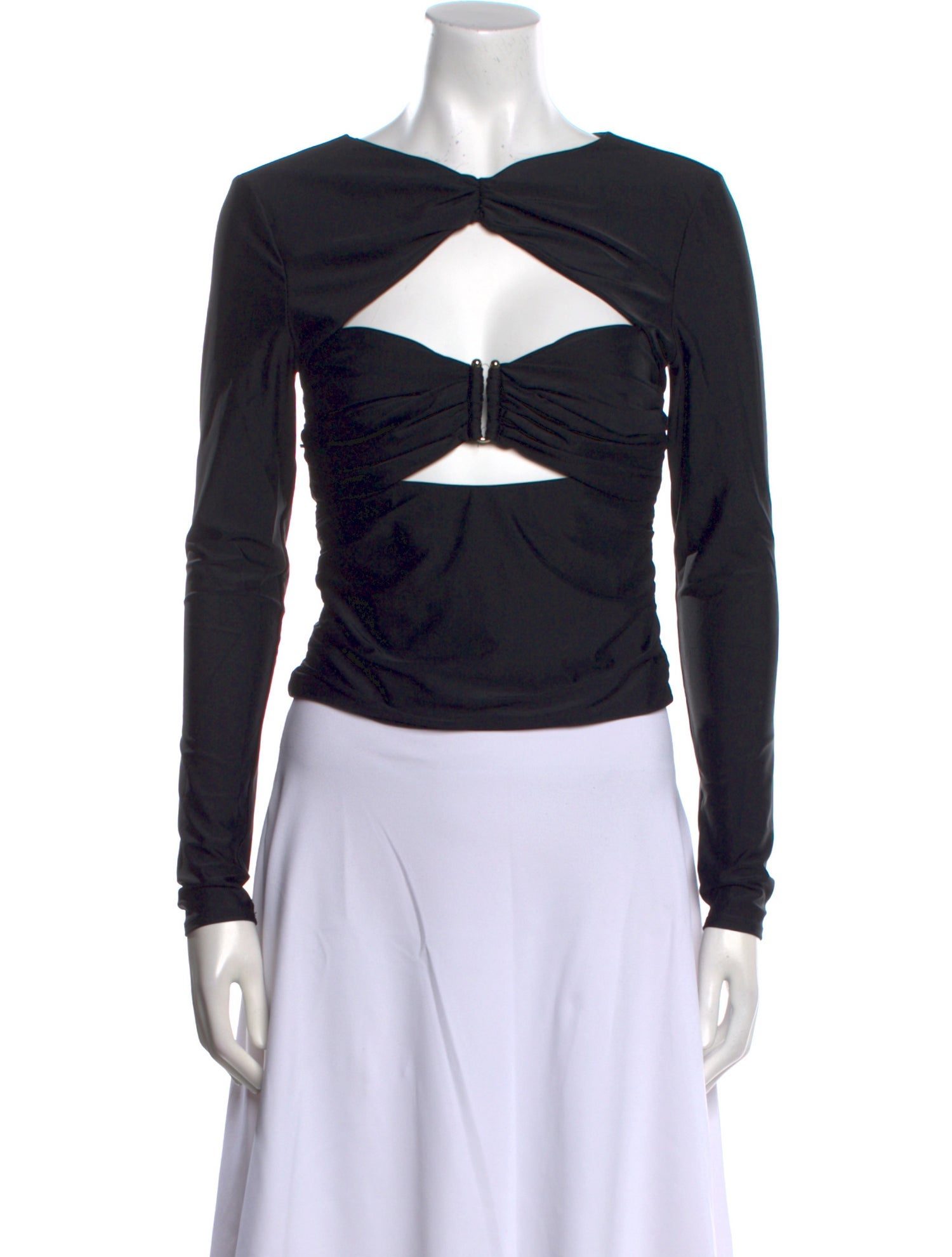 Self-Portrait Nylon V-Neck Bodysuit