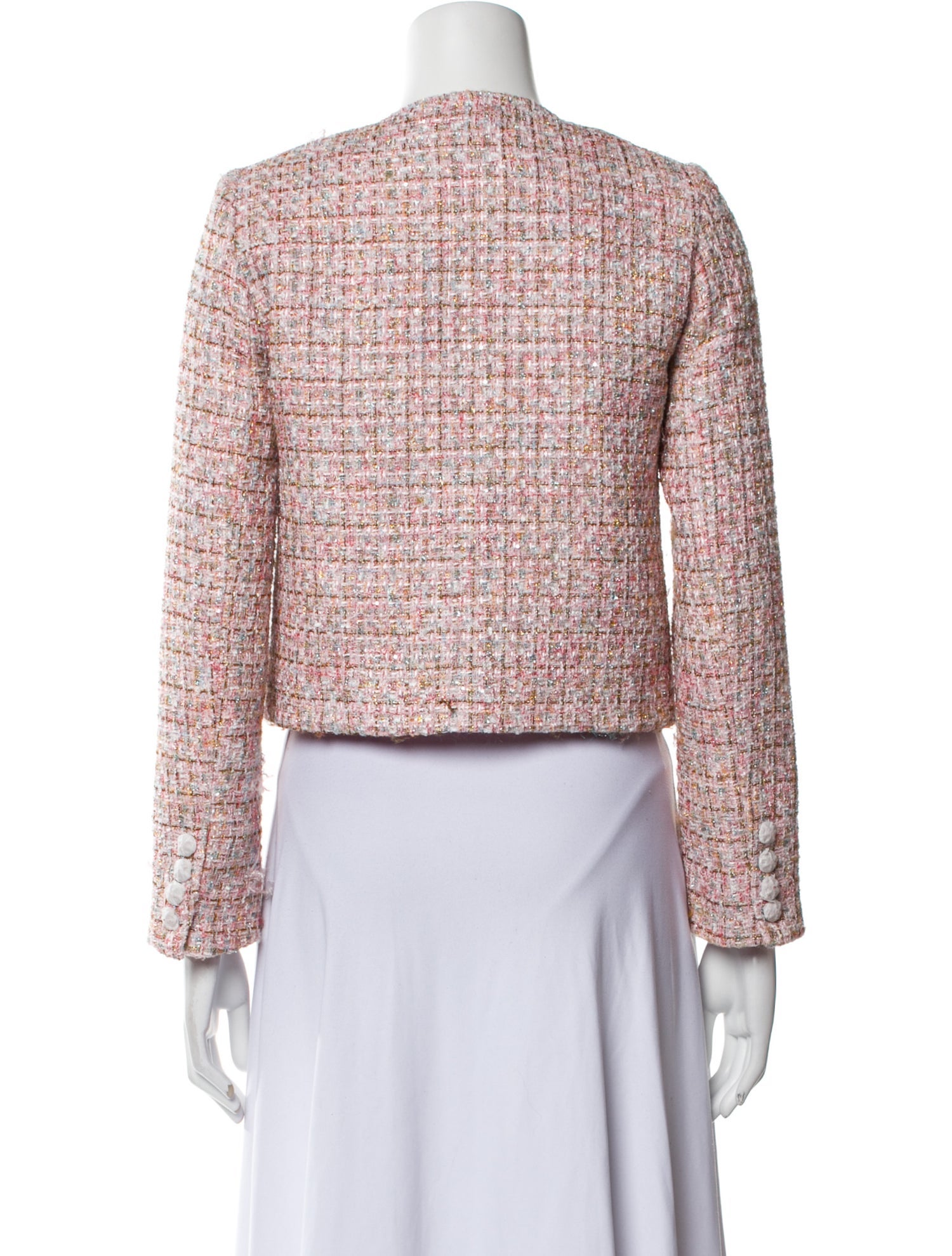 Self-Portrait Tweed Pattern Evening Jacket