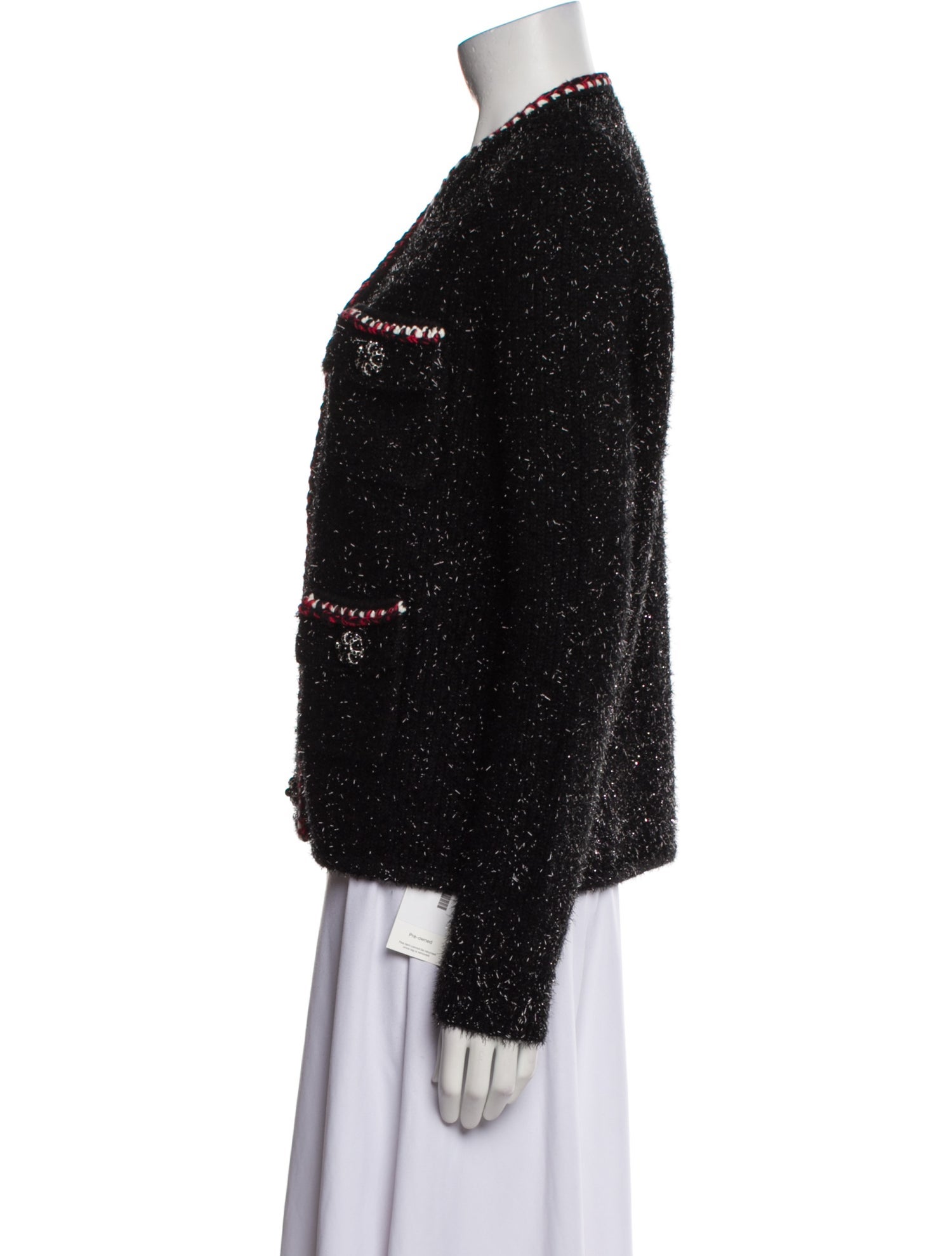 Self-Portrait Tweed Pattern Jacket