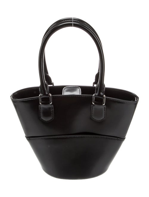 Self-Portrait Patent Leather Top Handle Bag