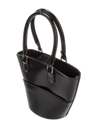 Self-Portrait Patent Leather Top Handle Bag