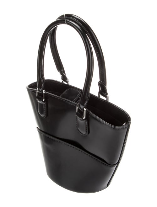 Self-Portrait Patent Leather Top Handle Bag