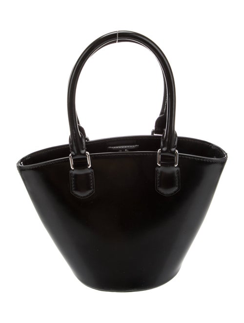 Self-Portrait Patent Leather Top Handle Bag