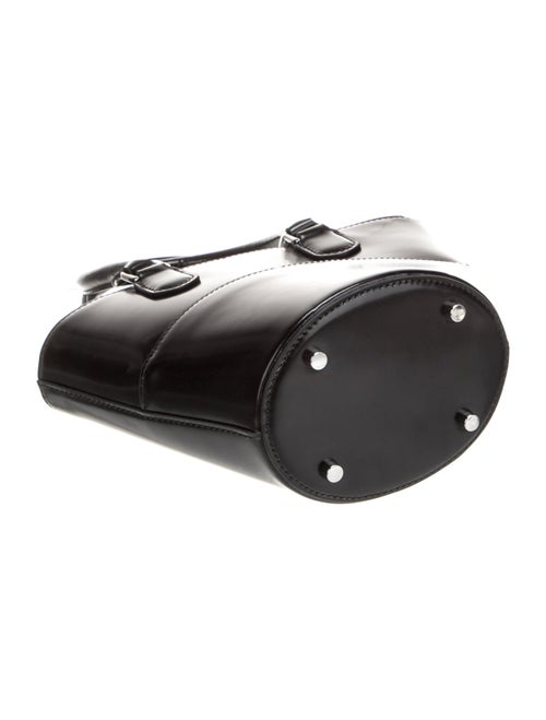 Self-Portrait Patent Leather Top Handle Bag