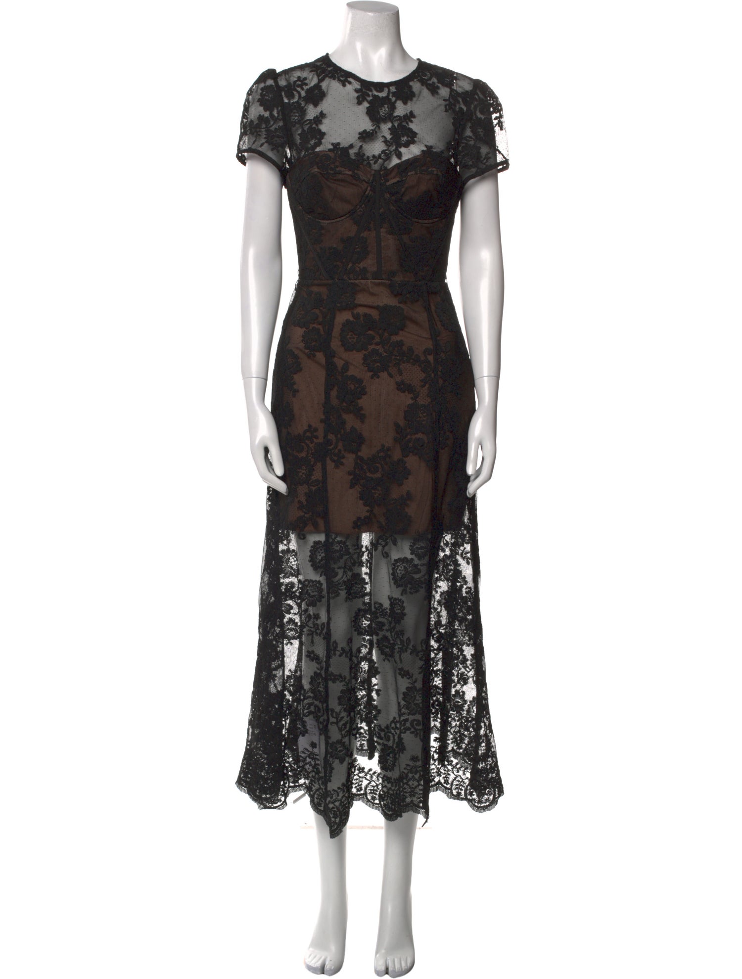 Self-Portrait Lace Pattern Long Dress w/ Tags