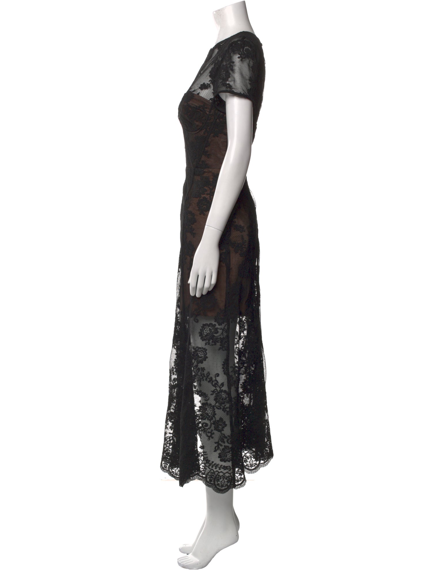 Self-Portrait Lace Pattern Long Dress w/ Tags