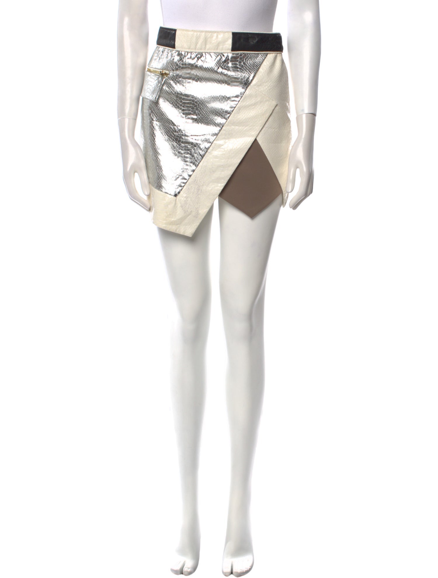 Self-Portrait Printed Mini Skirt