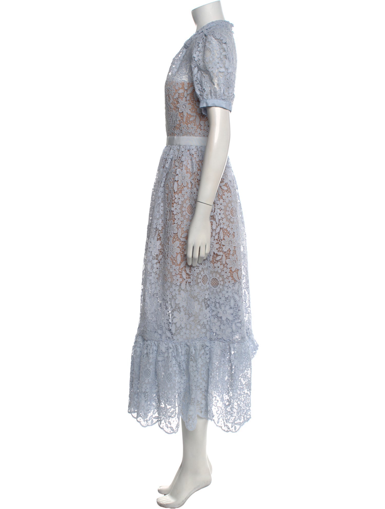 Self-Portrait Lace Pattern Long Dress w/ Tags