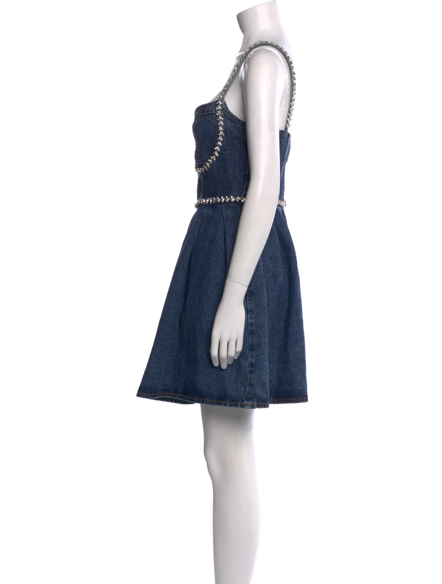 Self-Portrait V-Neck Mini Dress