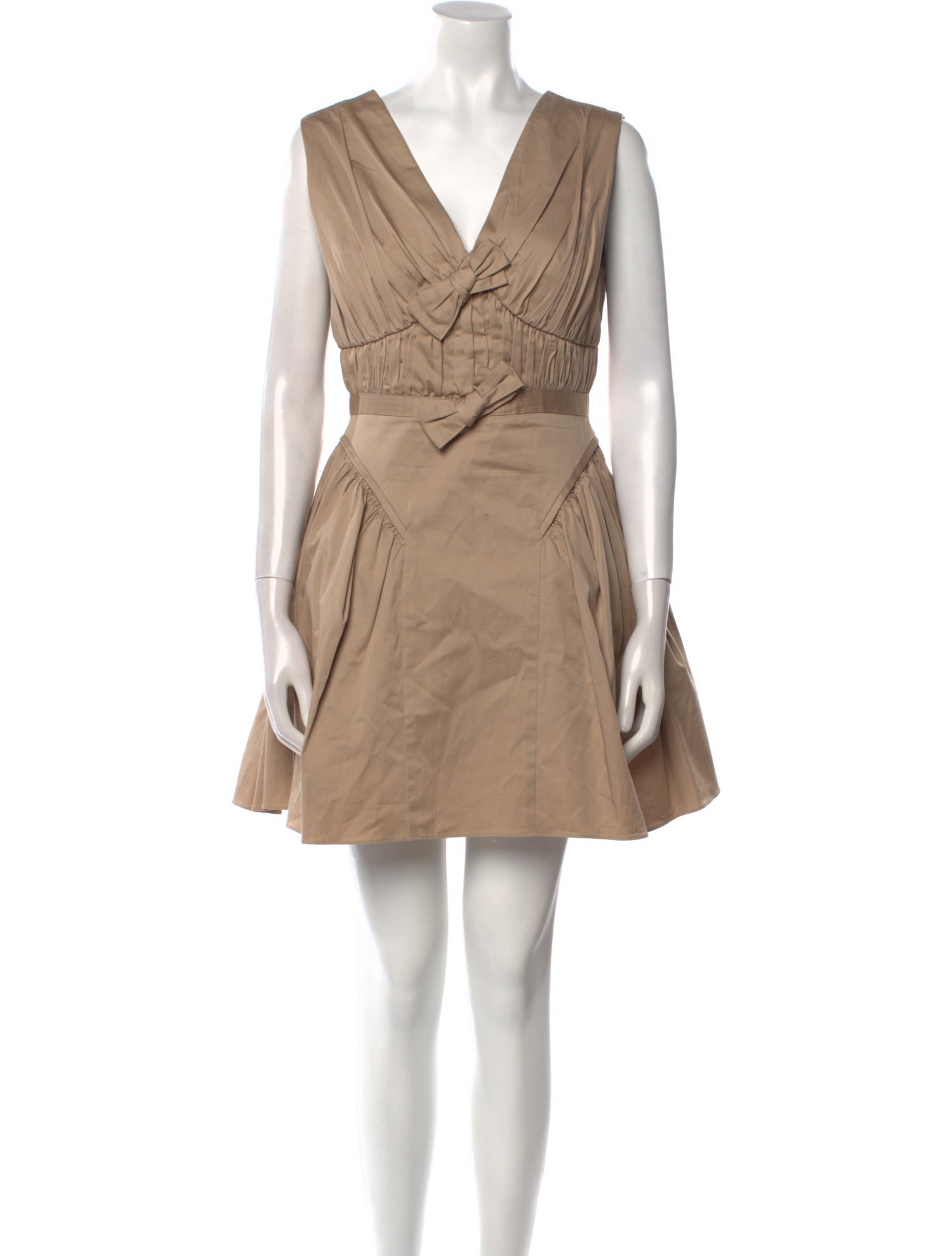 Self-Portrait V-Neck Mini Dress