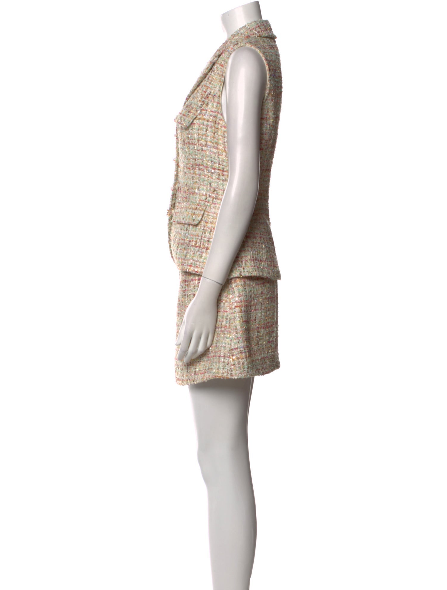 Self-Portrait Tweed Mini Dress