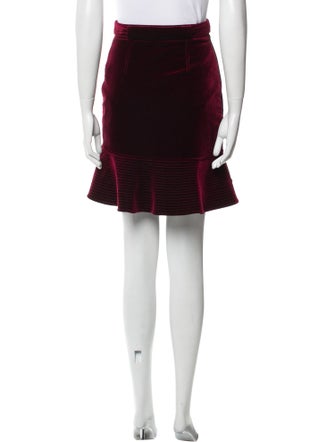 Self-Portrait Ruffle Embellishment Mini Skirt