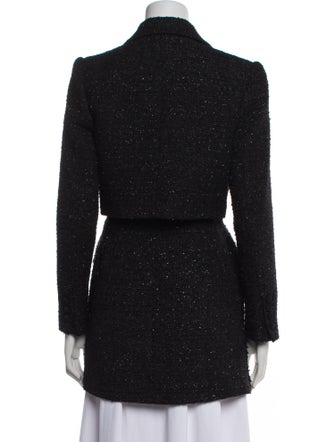 Self-Portrait Tweed Pattern Blazer