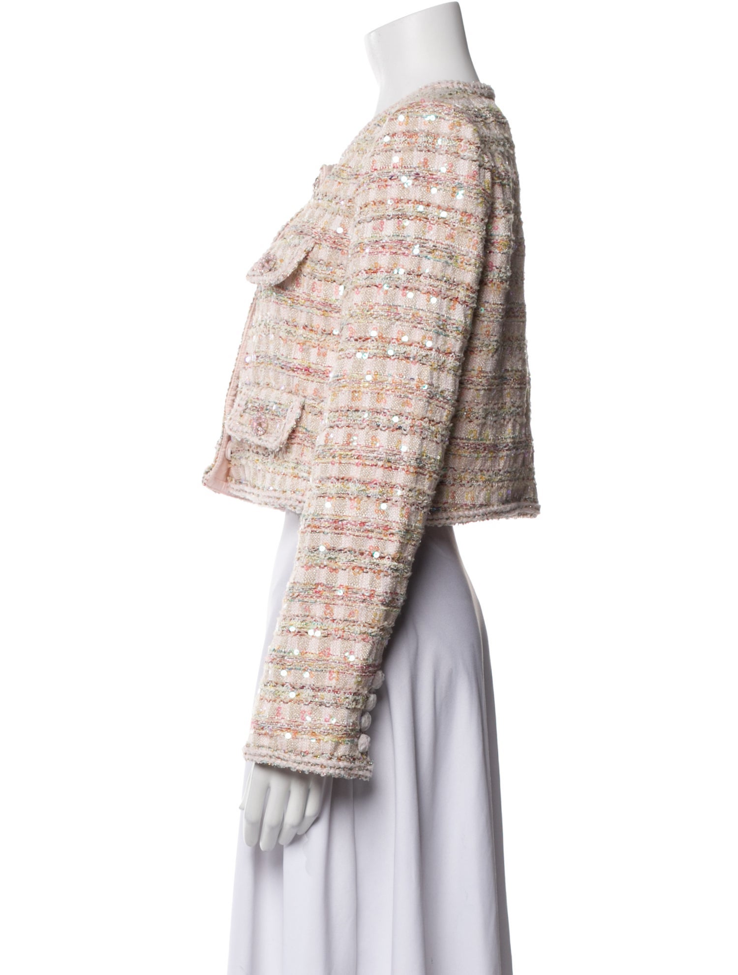 Self-Portrait Tweed Pattern Evening Jacket w/ Tags