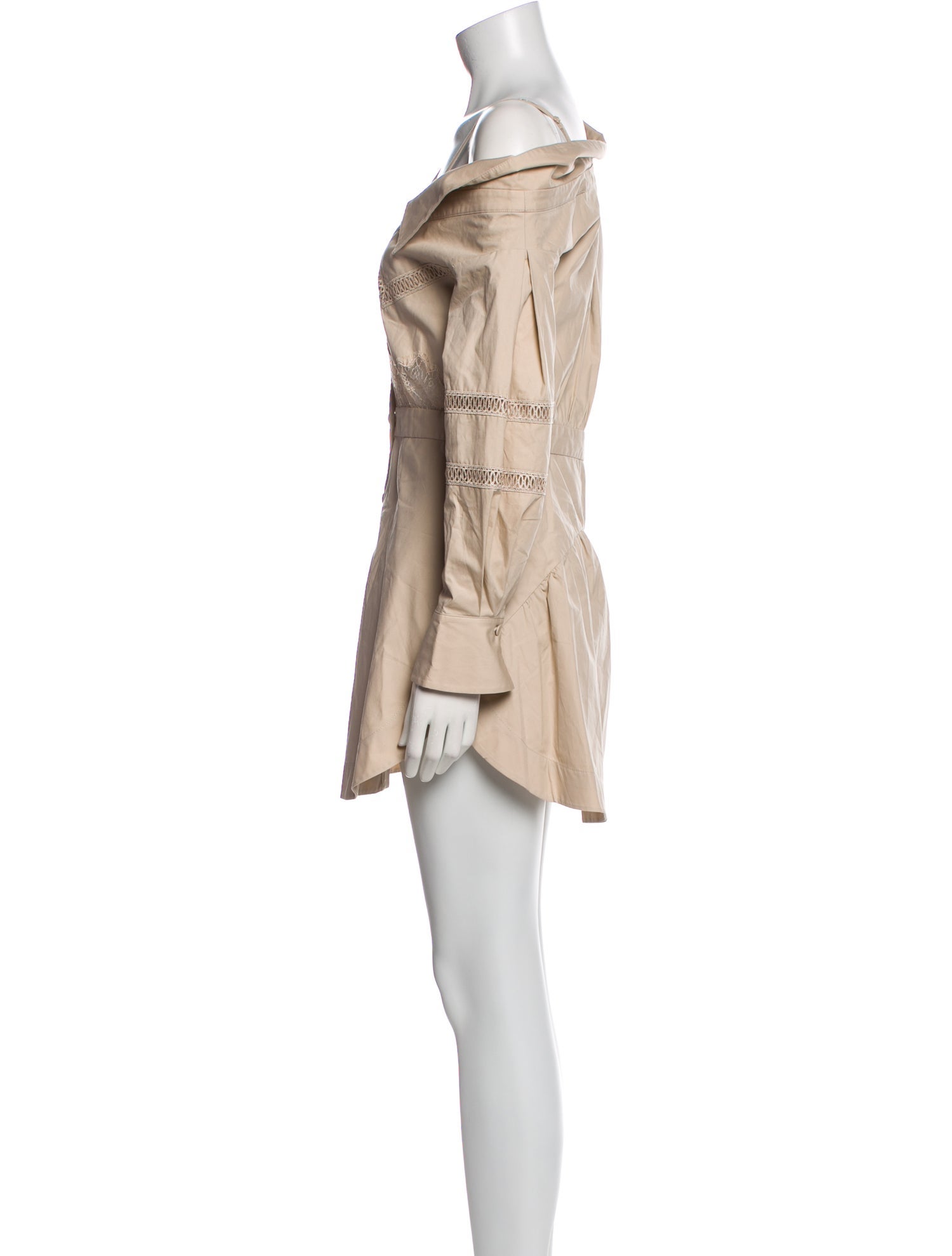 Self-Portrait V-Neck Mini Dress