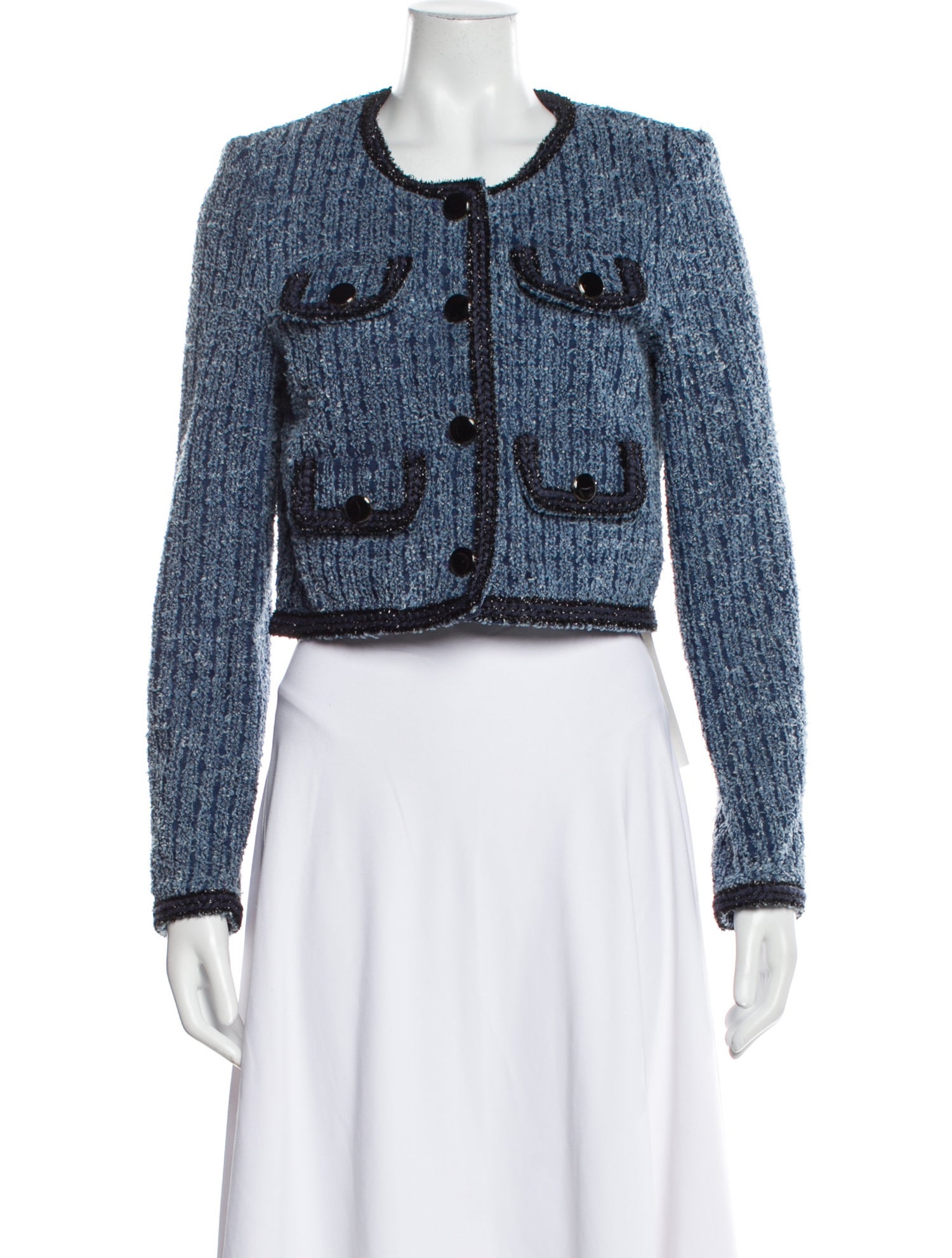 Self-Portrait Tweed Pattern Bolero