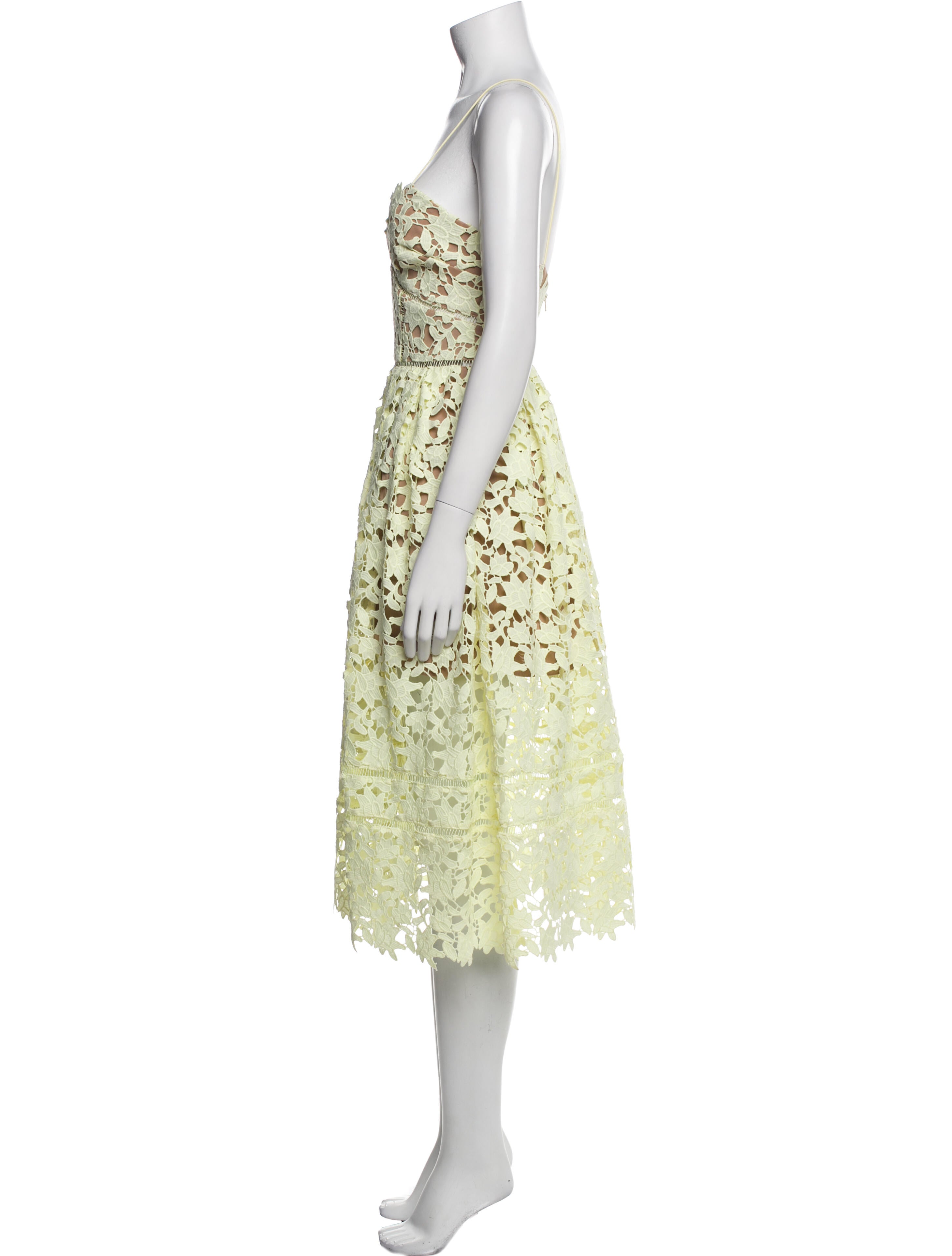 Self-Portrait Lace Pattern Midi Length Dress w/ Tags