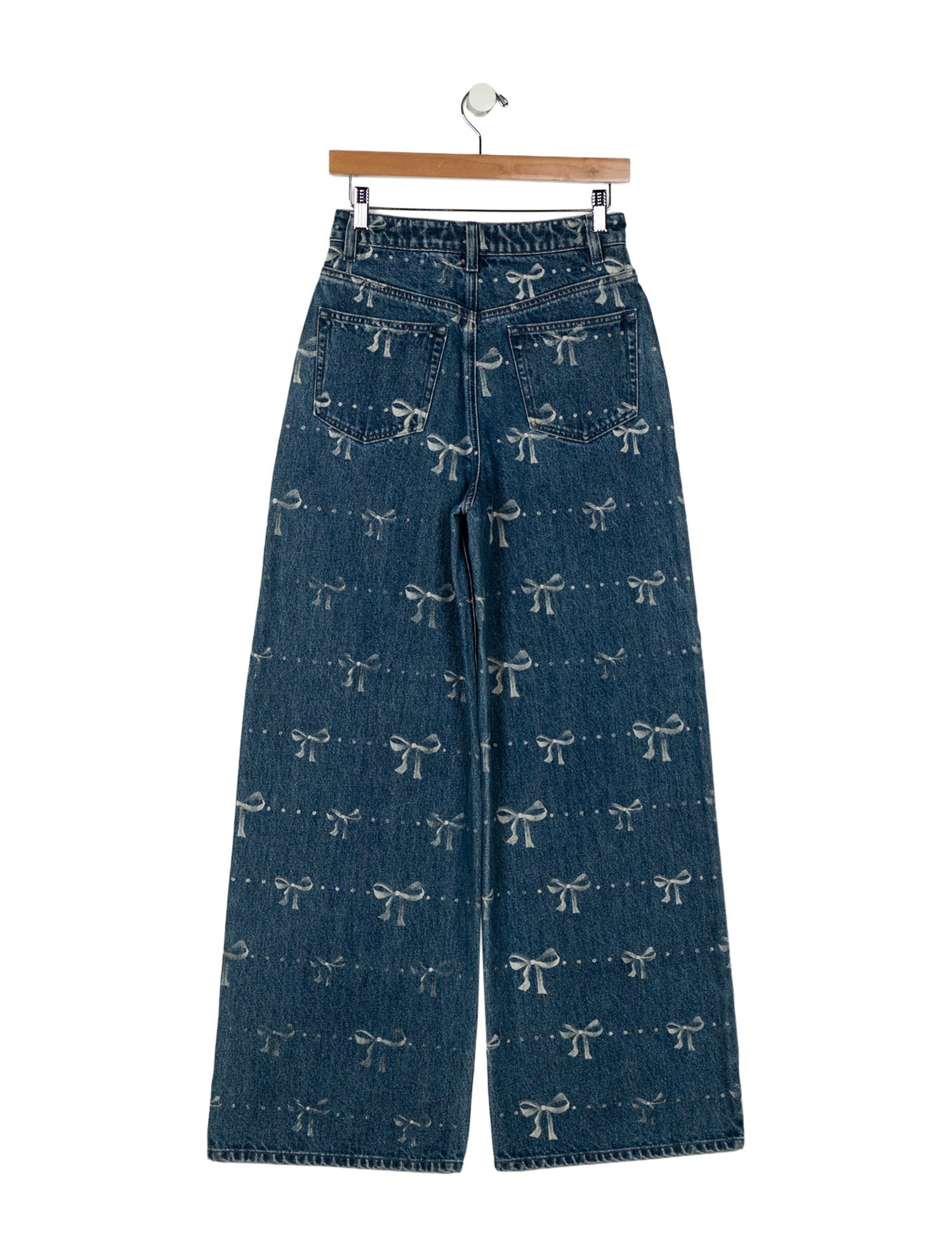 Self-Portrait High-Rise Wide Leg Jeans