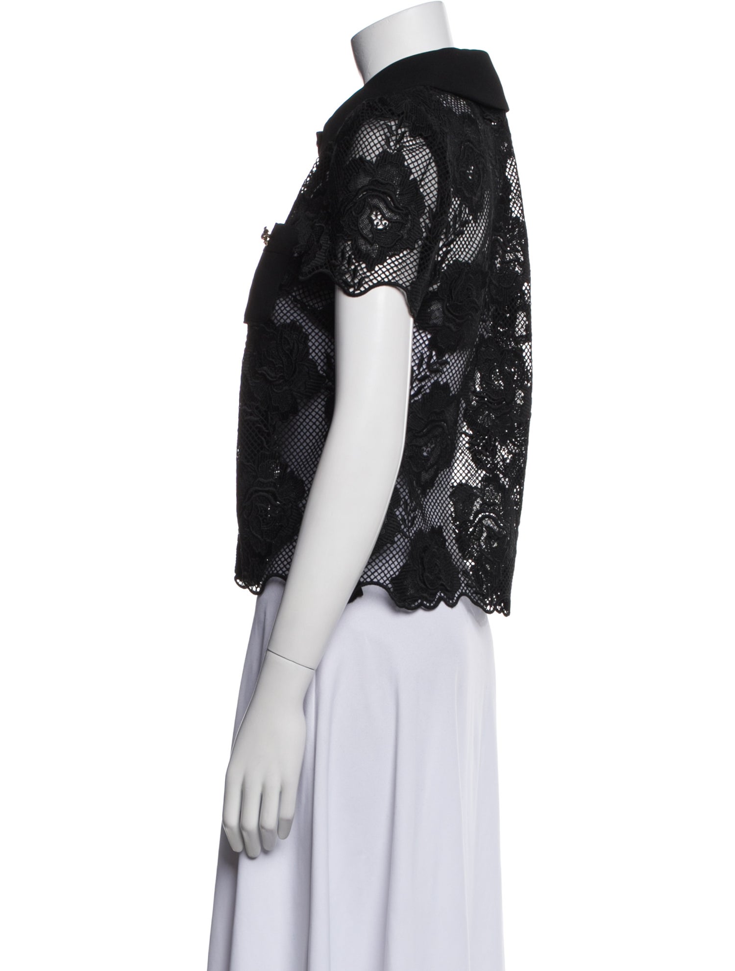 Self-Portrait Mock Neck Sweater