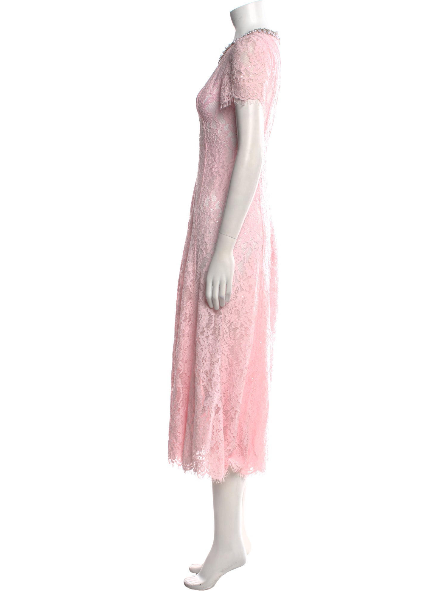 Self-Portrait Lace Pattern Long Dress