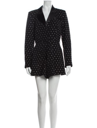 Self-Portrait 2021 Polka Dot Print Romper