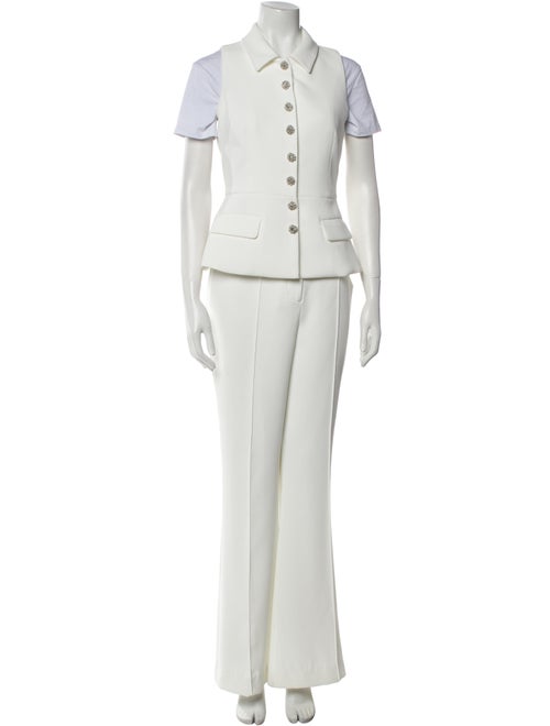 Self-Portrait Crystal Embellishments Pant Set