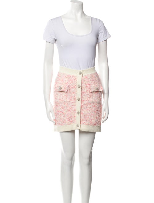 Self-Portrait Tweed Pattern Skirt Set