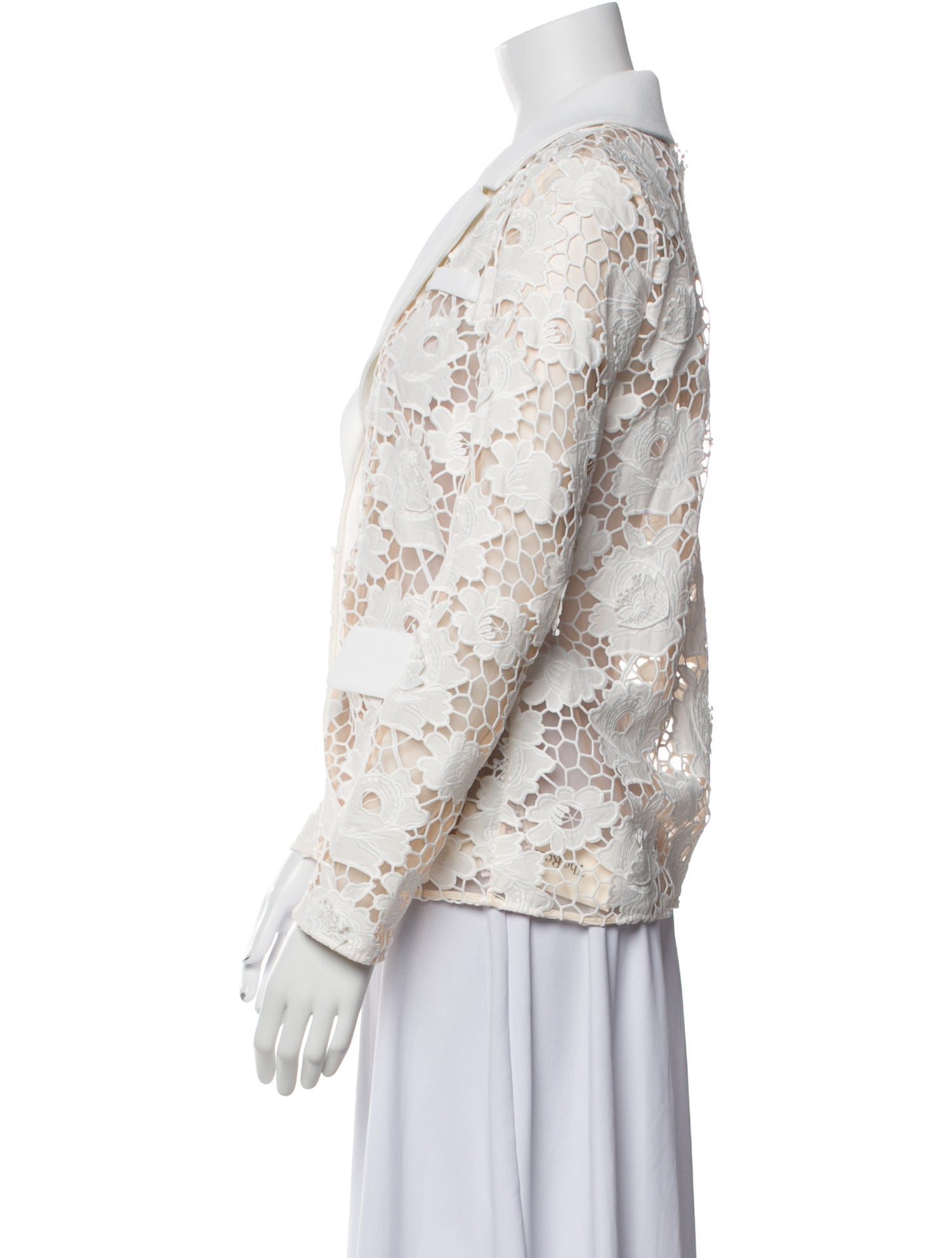 Self-Portrait Lace Pattern Blazer