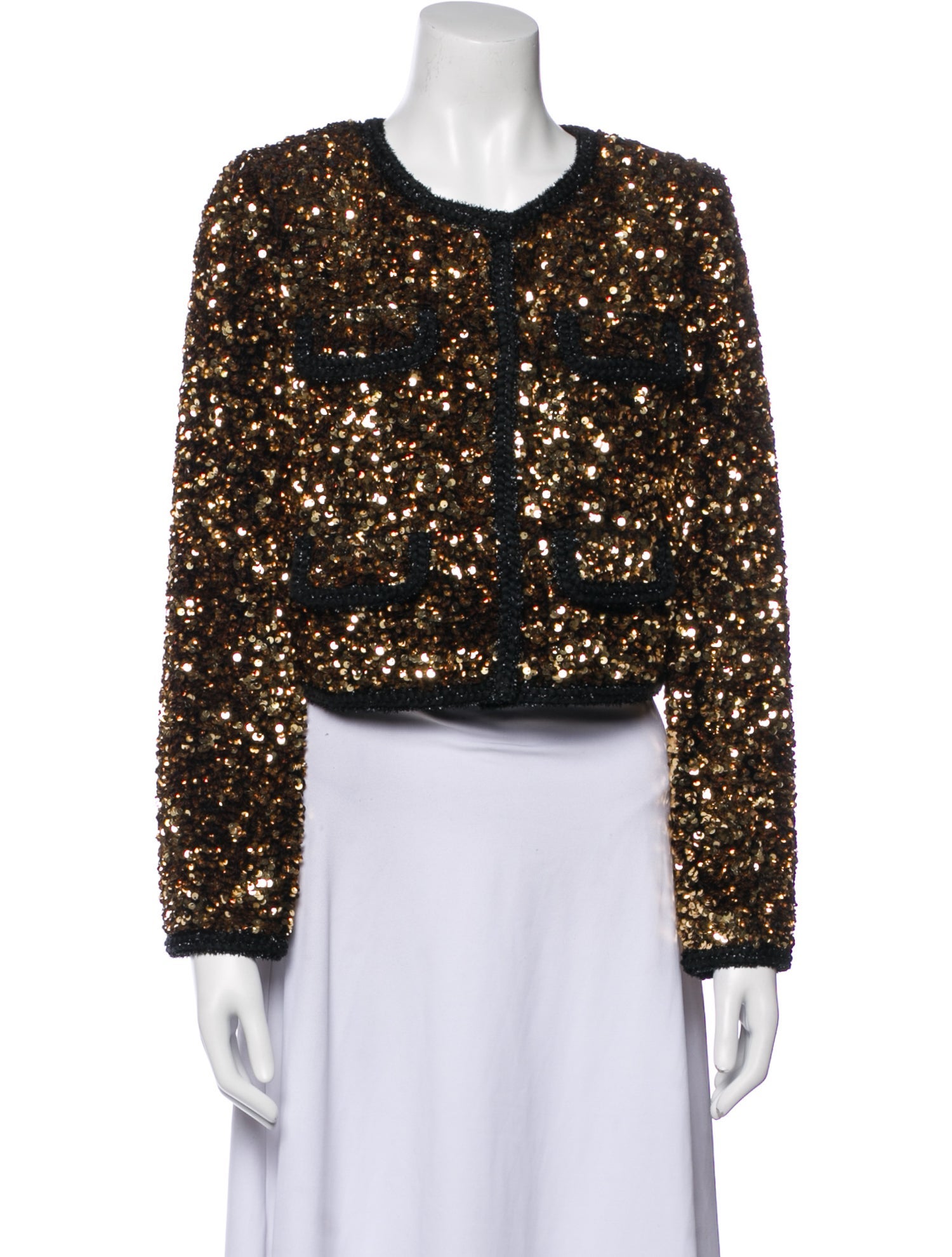 Self-Portrait Sequin Evening Jacket