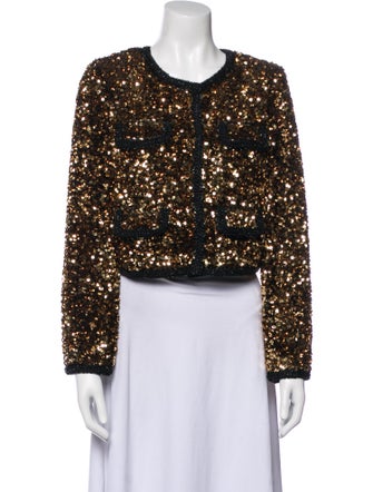 Self-Portrait Sequin Evening Jacket