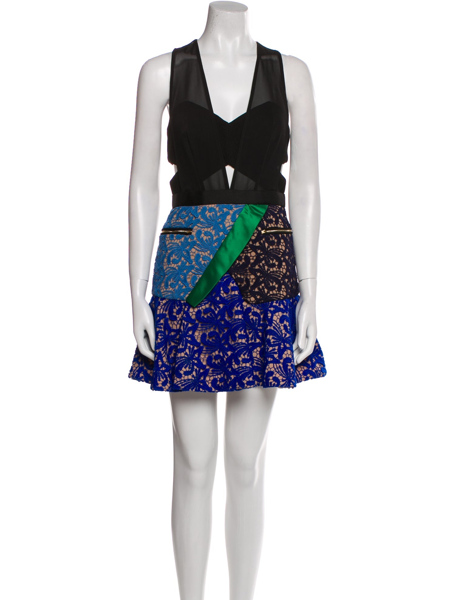 Self-Portrait Printed Mini Dress