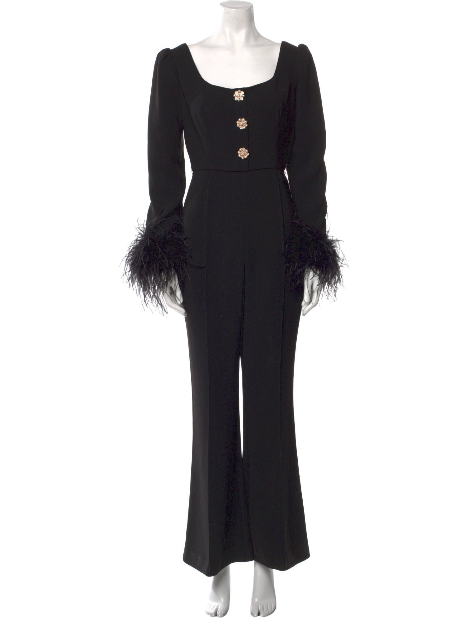 Self-Portrait Scoop Neck Jumpsuit