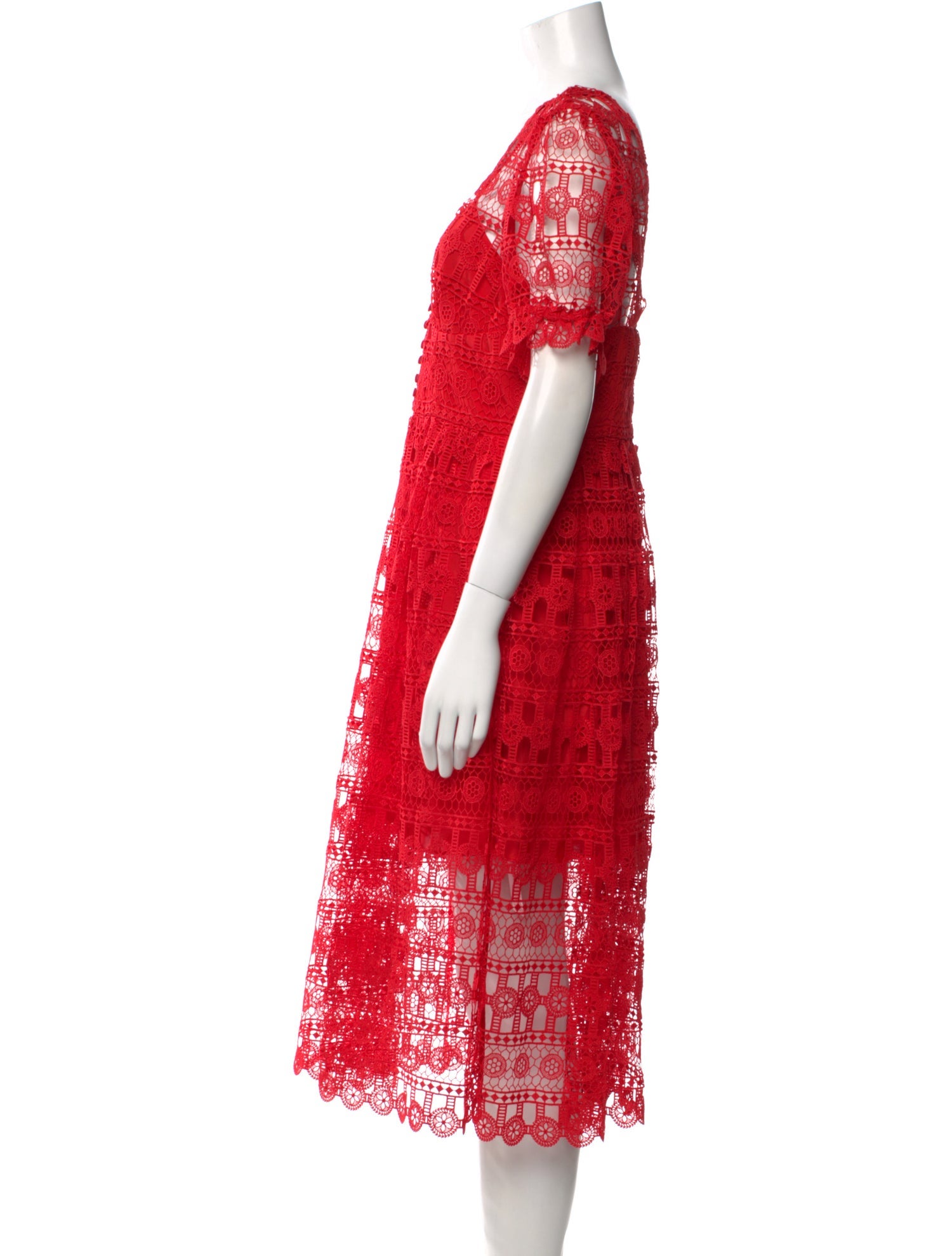 Self-Portrait Lace Pattern Midi Length Dress w/ Tags