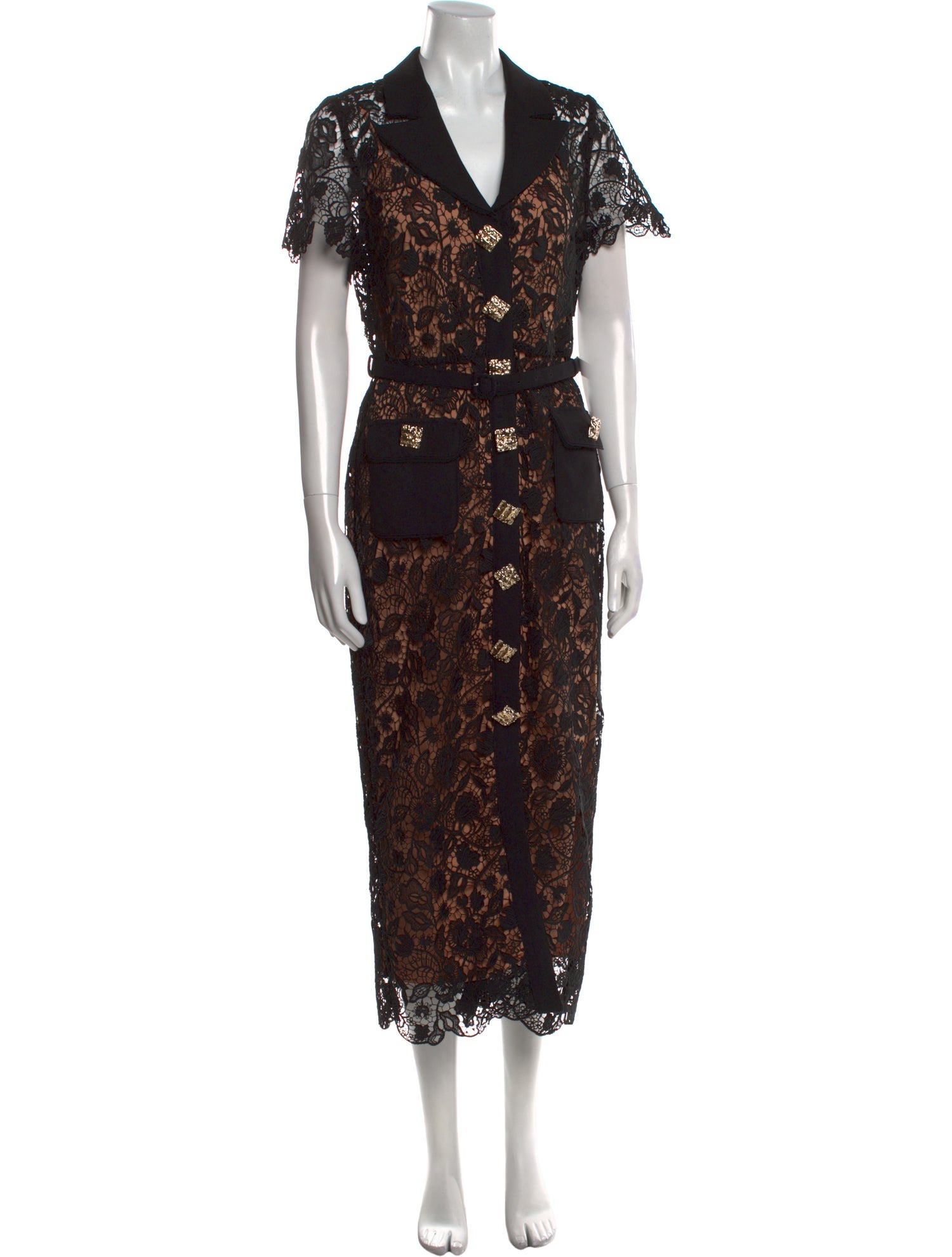 Self-Portrait Floral Print Long Dress