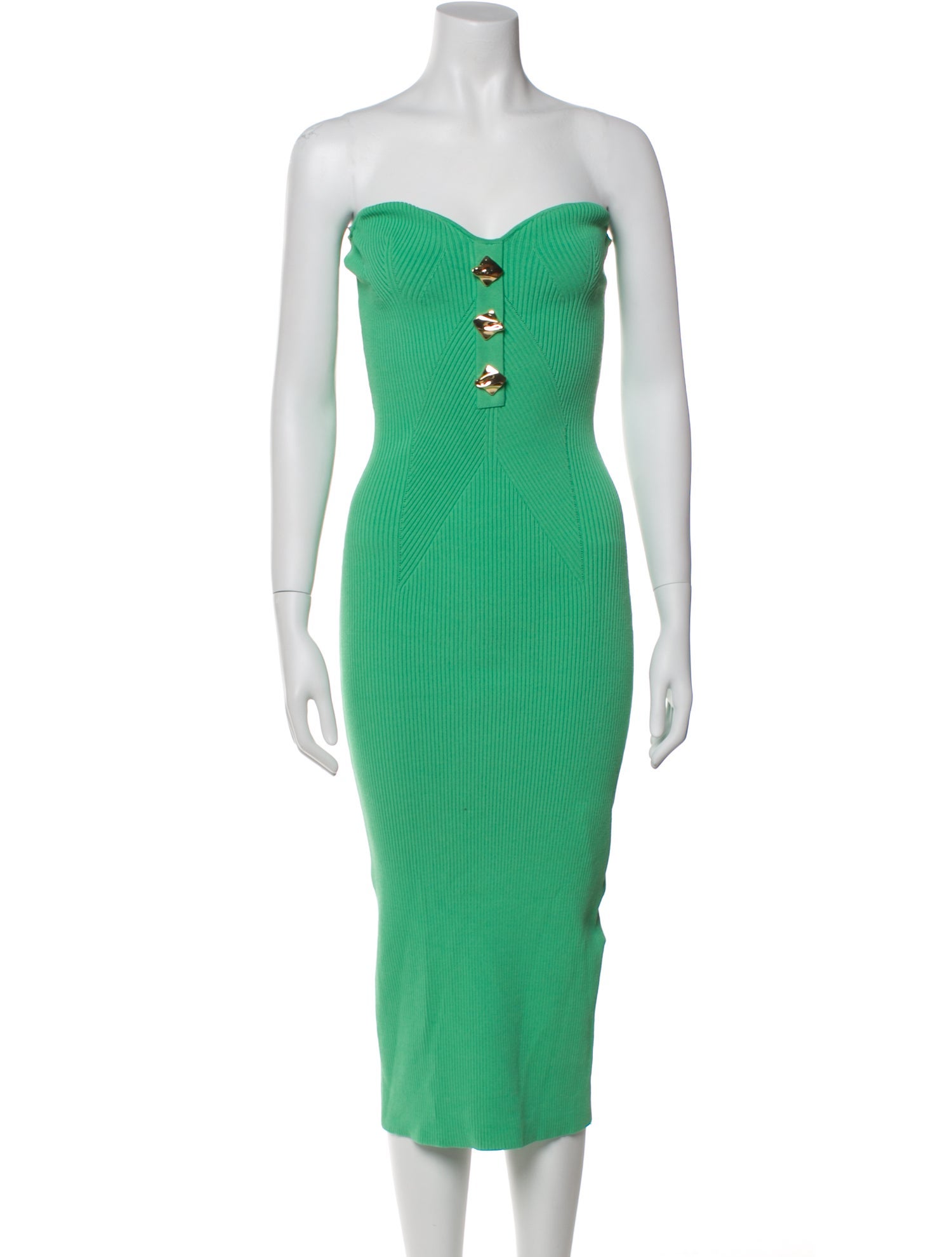 Self-Portrait Strapless Knee-Length Dress