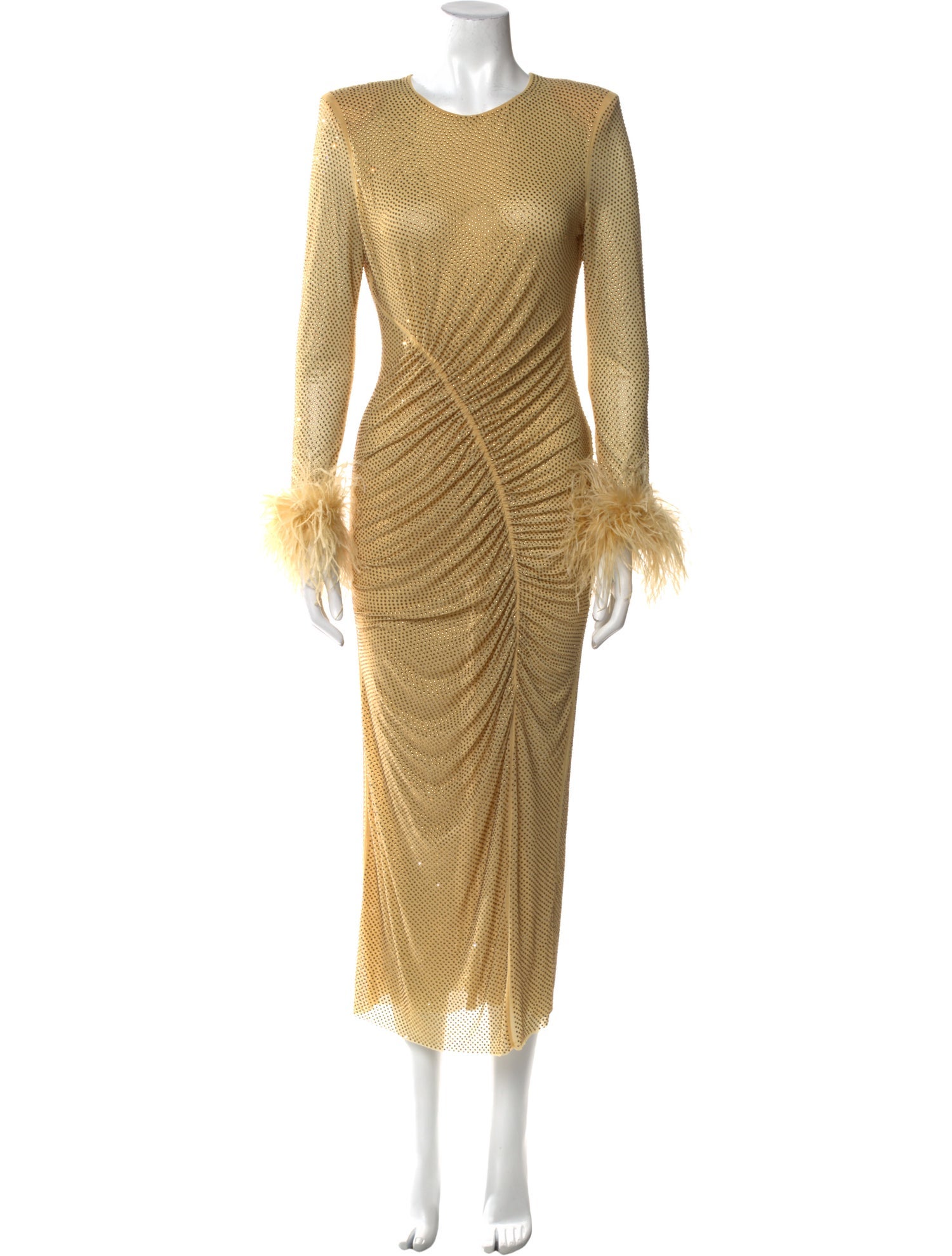 Self-Portrait Crew Neck Long Dress