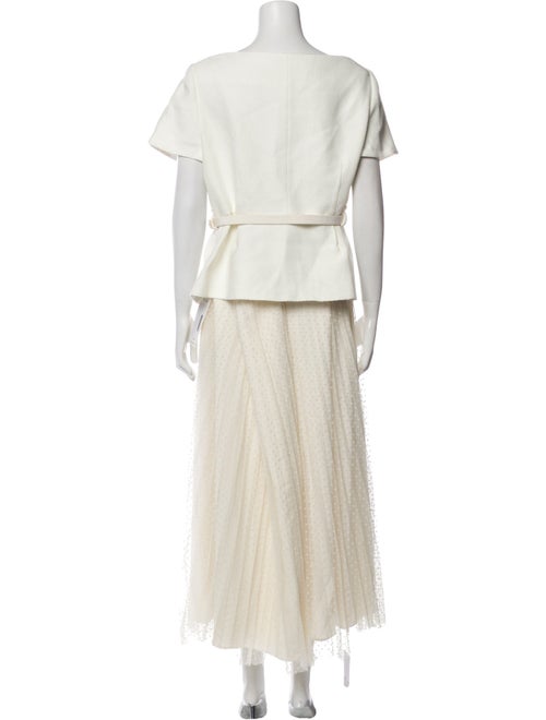 Self-Portrait Pleated Accents Skirt Set