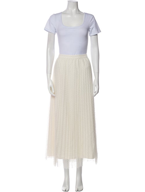 Self-Portrait Pleated Accents Skirt Set