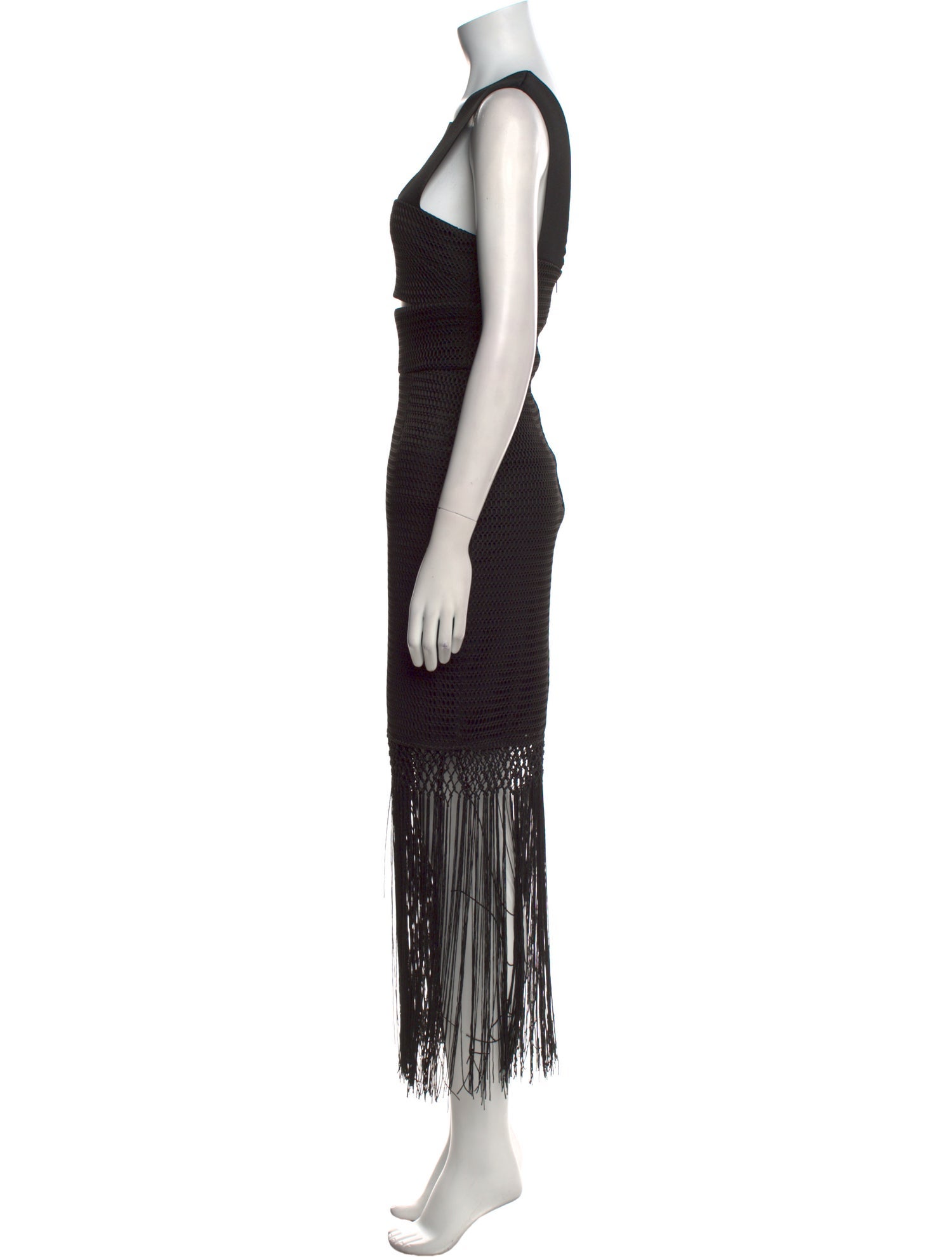 Self-Portrait Square Neckline Long Dress