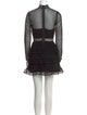 Self-Portrait Lace Pattern Mini Dress