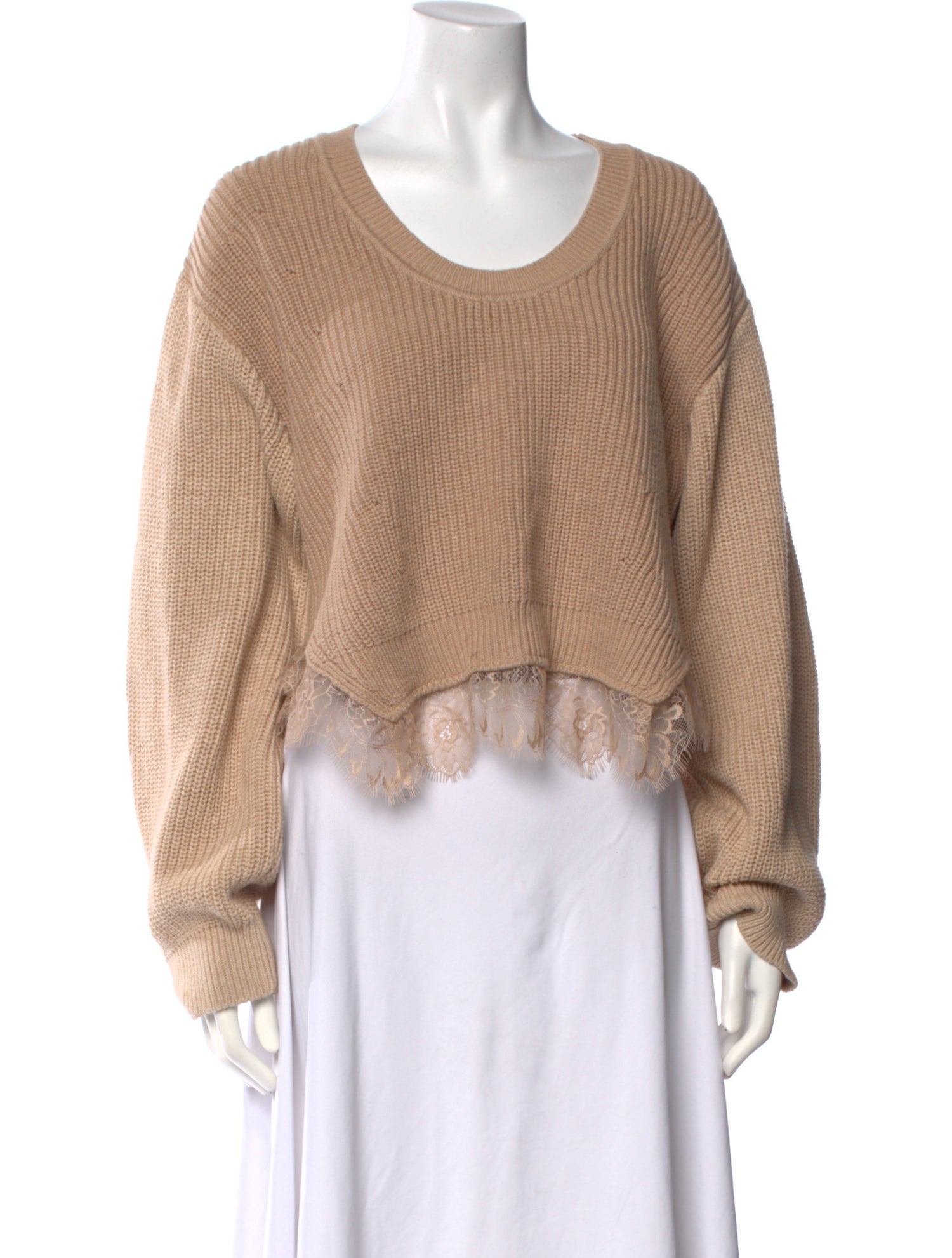 Self-Portrait Scoop Neck Sweater